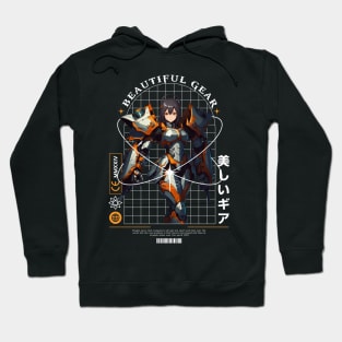 Beautiful Gear Anime Girl Hoodie